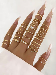 Gold Ring Set